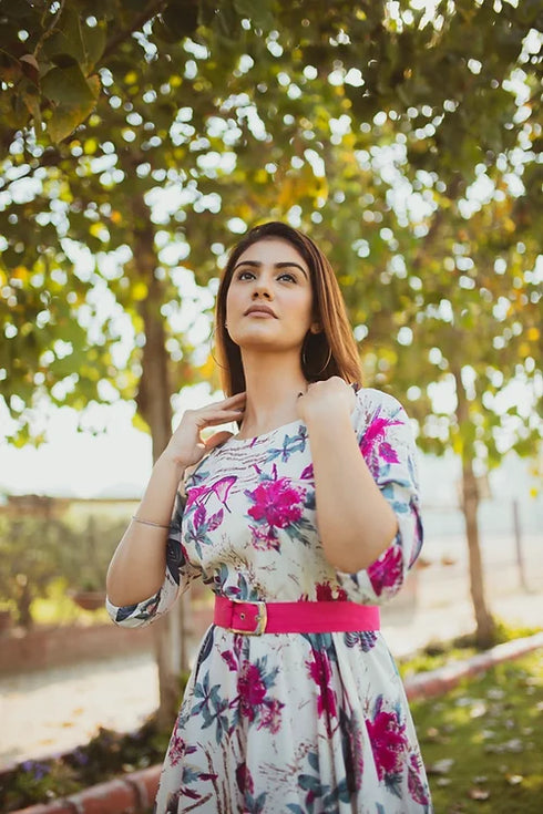 Iris Royal Midi Dress